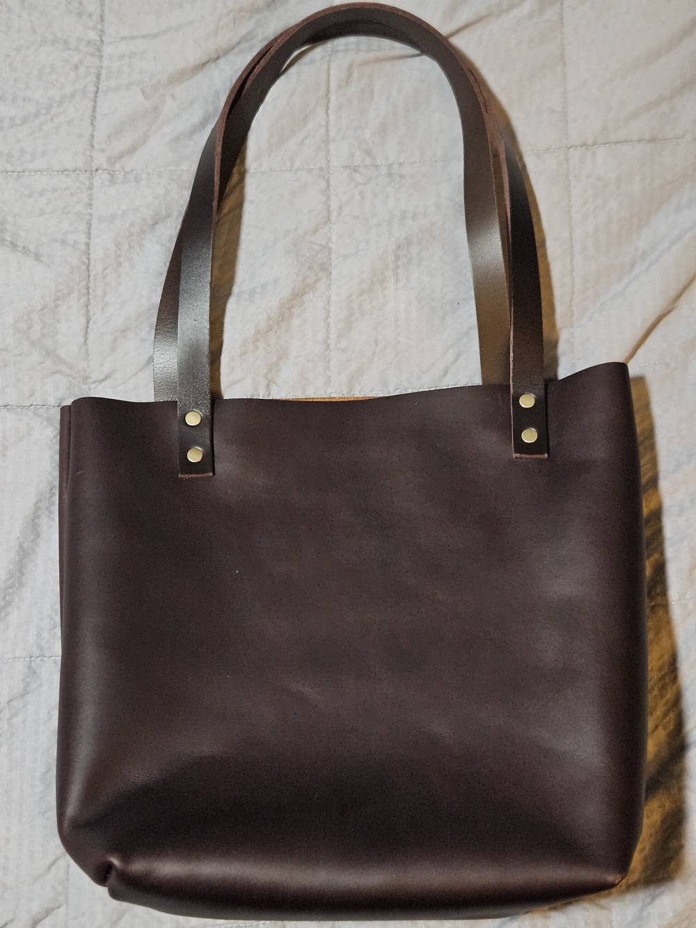 PLG Small Leather Tote - Grizzly - Picture 2 of 3